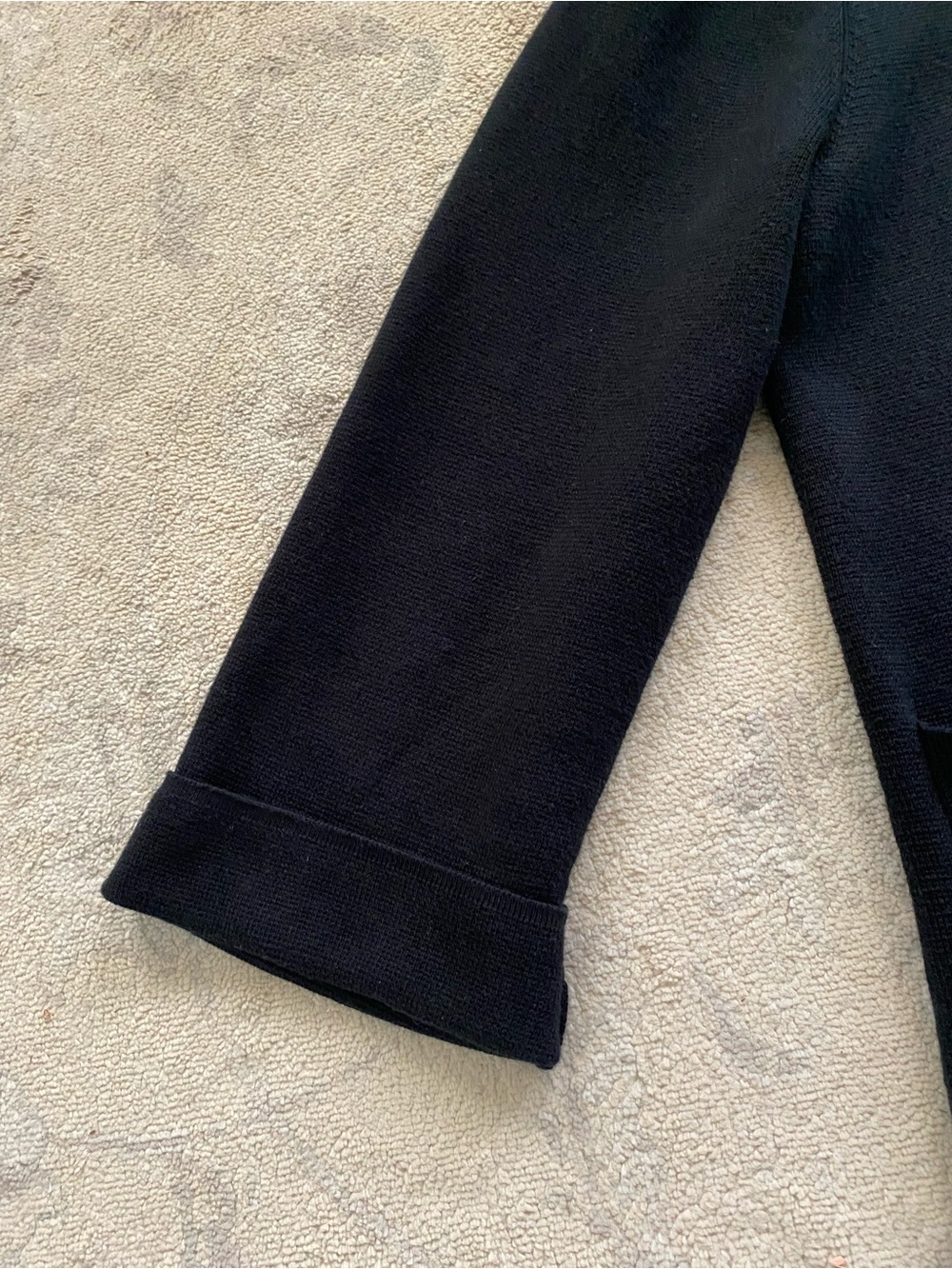 Quince Organic Cotton Open Blazer Medium Black - Picture 6 of 12